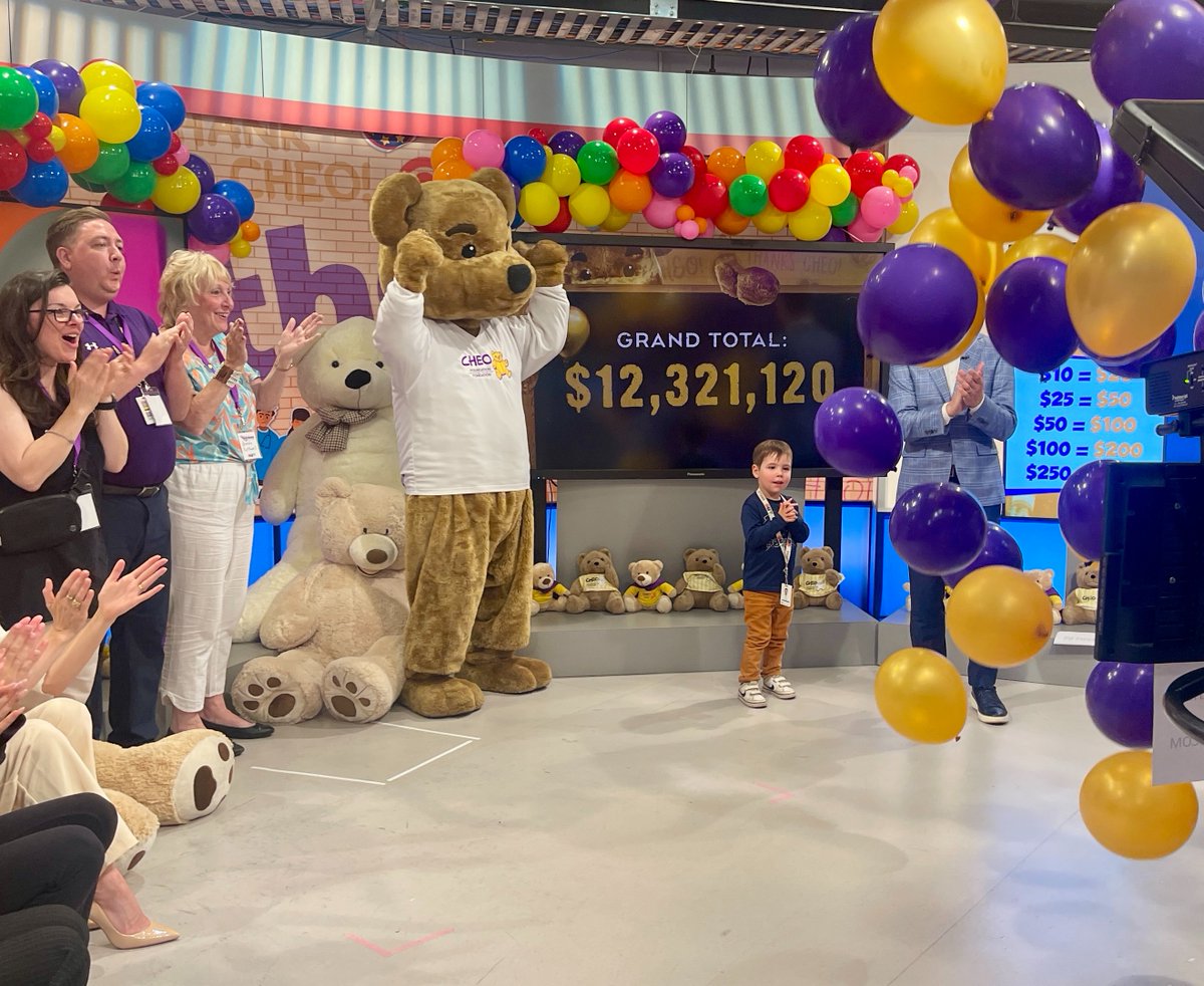 CHEO's tweet photo. 🎉 The 2023 #CHEOtelethon is a culmination of a year's worth of giving, totalling $11,721,120. Combined with the online donations over the past 2 weeks and further commitment today, we proudly announce an additional $600,000, bringing our final total to: $12,321,120! https://t.co/LfPGOrMYsM