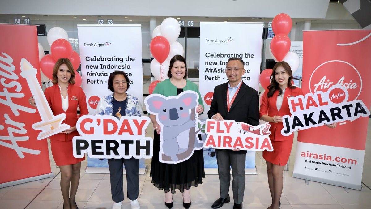 Celebrating a new direct air link between #Perth and #Jakarta. #flying #aviation #travel @airasia #tourism #travelbusiness @airasiaIndonesia #Indonesia @WestAustralia gourmetontheroad.com/2023/06/new-di…