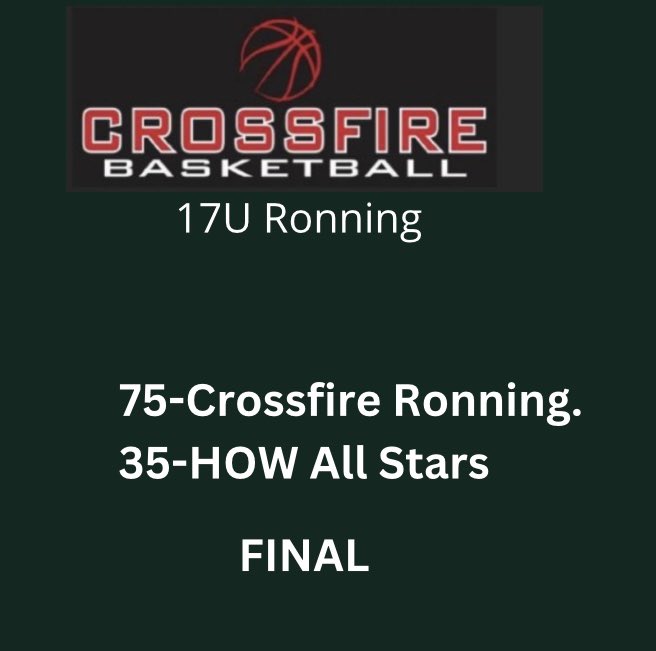 CrossfireRonning (@mncrossfire) on Twitter photo Won 1st game today 75-35 to get to 2-1 so far. Good overall team effort in win. Shot very well & played together. <a href="/RyanJamesMN/">Ryan James</a> <a href="/PHCircuit/">Prep Hoops Circuit 🏀</a> <a href="/tchoopsczar/">Twin Cities Hoops Czar</a> <a href="/mncrossfirebb/">MN Crossfire Basketball</a>
Nathan Schneider on 🔥 & had 5 3’s 19 pts, 4 reb
<a href="/JoshFemrite/">Josh Femrite</a> 12 pts, 9 reb
Next: 3:35pm vs MN Heat Morgan Won 1st game today 75-35 to get to 2-1 so far. Good overall team effort in win. Shot very well & played together. <a href="/RyanJamesMN/">Ryan James</a> <a href="/PHCircuit/">Prep Hoops Circuit 🏀</a> <a href="/tchoopsczar/">Twin Cities Hoops Czar</a> <a href="/mncrossfirebb/">MN Crossfire Basketball</a>
Nathan Schneider on 🔥 & had 5 3’s 19 pts, 4 reb
<a href="/JoshFemrite/">Josh Femrite</a> 12 pts, 9 reb
Next: 3:35pm vs MN Heat Morgan