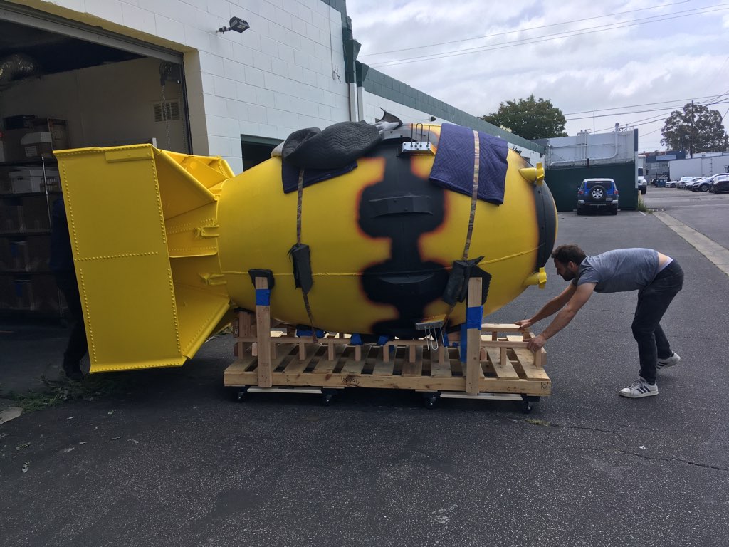 wendoverwings's tweet photo. We have another "Gadget".  Little Boy now has a big brother. Come see it at Wendover Airfield; it will be on display very soon. #FatMan https://t.co/vym3PPAACW