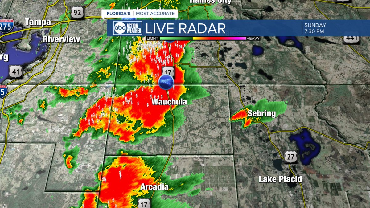 A Severe Thunderstorm Warning has been issued for parts of Tampa Bay until Jun 04 8:00PM. Download the ABC Action News App for the latest weather information.