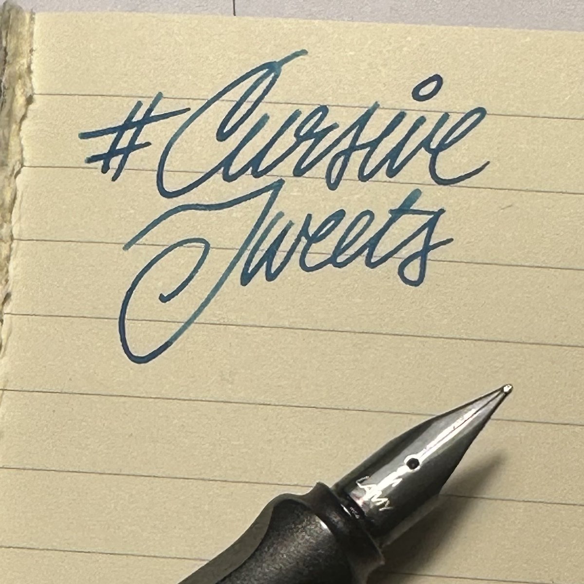 lokified's tweet photo. Good morning, I just found out about the London mail rail trains so there goes productivity! Let’s do 30 minutes of #CursiveTweets. @-reply to get a random recent tweet of my chooseing (or your username) in cursive. Feel free to share, but I’ll need to stop after 30 minutes. https://t.co/w9tyUTSWFt
