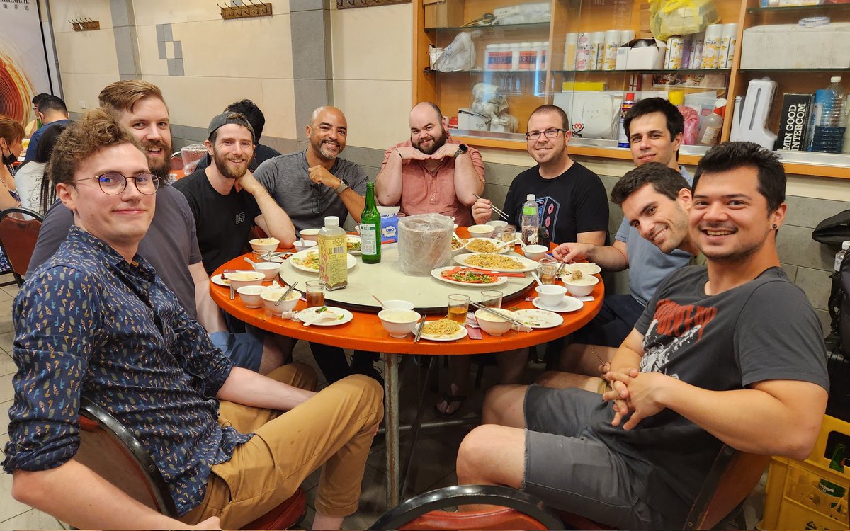 Reposting this because I forgot to tag last time. 

Really nice meal with a bunch of awesome tech folk. This is what makes me enjoy my job!