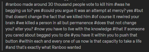 shroombalt's tweet image. I think these tags on a tumblr post abt how the final choice in genloss permanently altered my brain chemistry just changed me as a human being