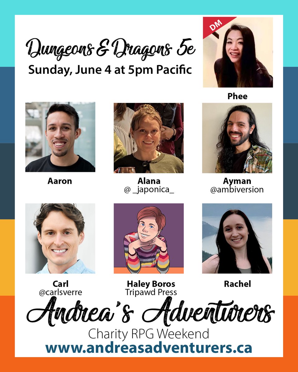 Andrea's Adventurers Charity RPG Weekend tweet media