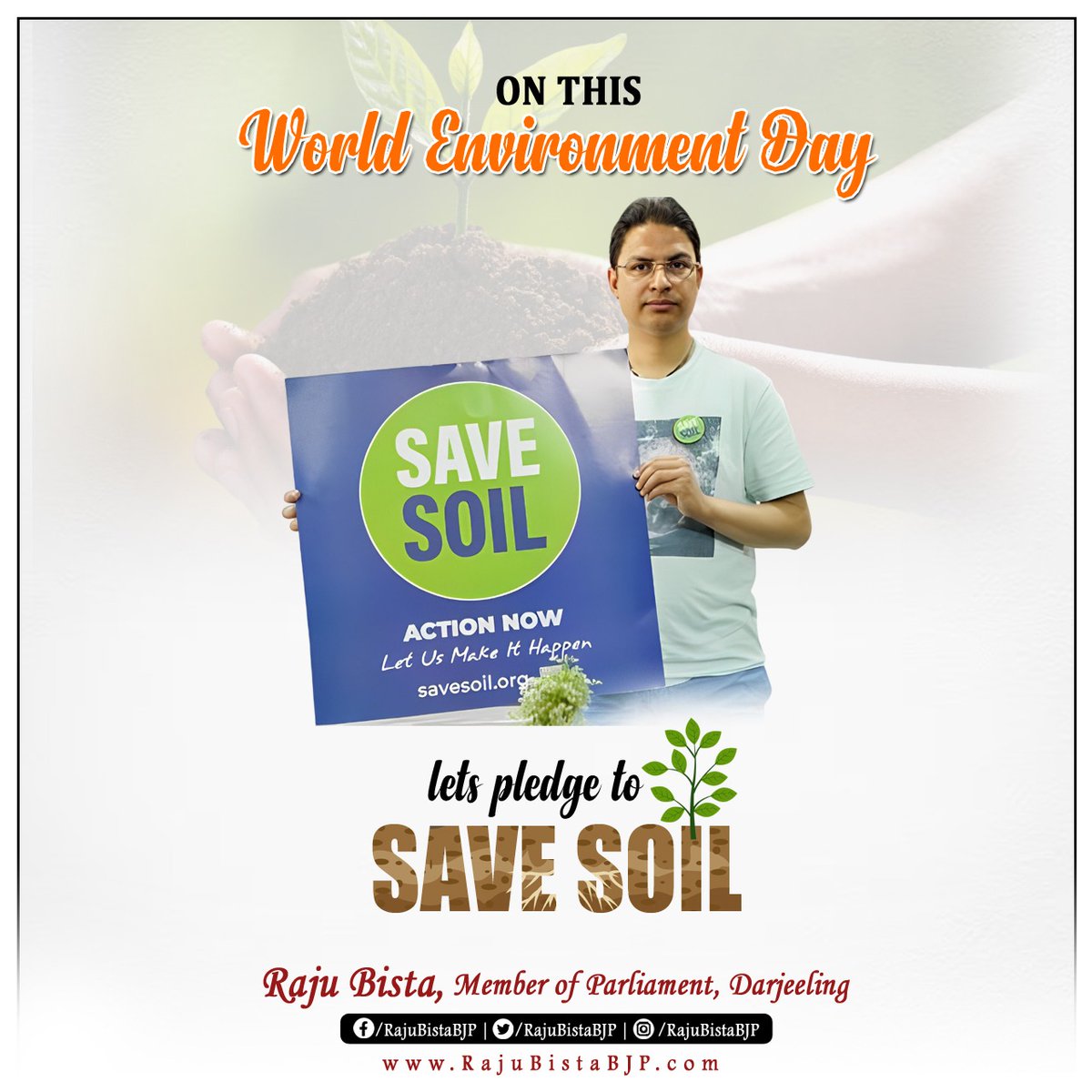 Greetings of 'World Environment Day' to everyone.

Let us be sensible and protect our nature and leave a healthy environment for generations to come.

#SaveSoil
#GreenDarjeeling #EnvironmentDay23