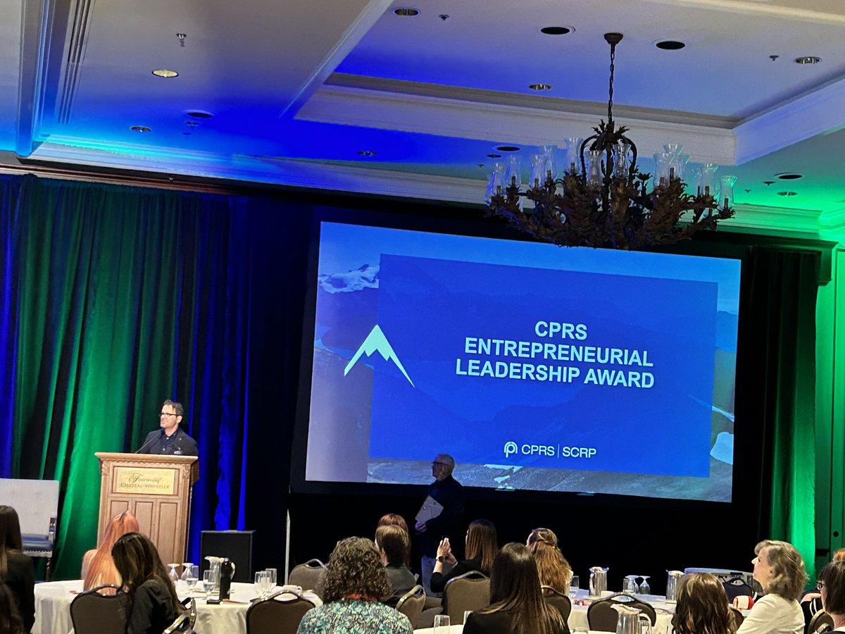 @ArgylePR  team is onsite and thrilled to congratulate @DanTisch for being honoured by  @CPRSNational as the Entrepreneurial Leadership Award #elevate2023 #cprselevate #cprsproud
