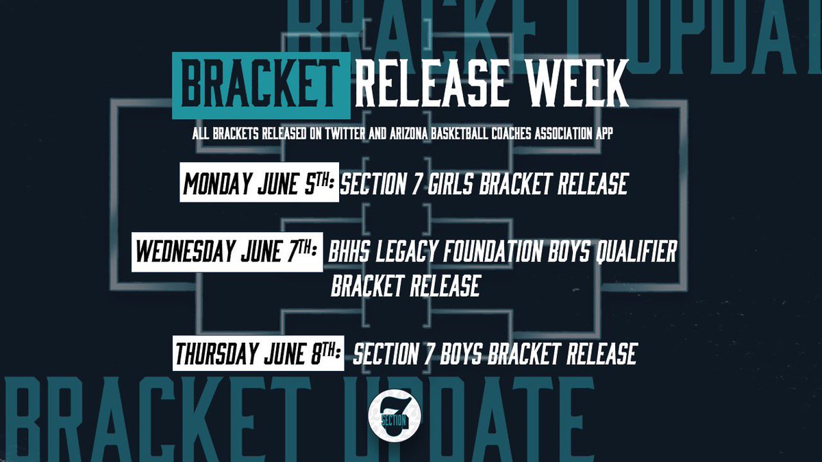 It’s release week ‼️ 

Be sure to stay tuned on these days to catch all of the Section 7 bracket releases. 

#Section7 | #TheFutureAwaits