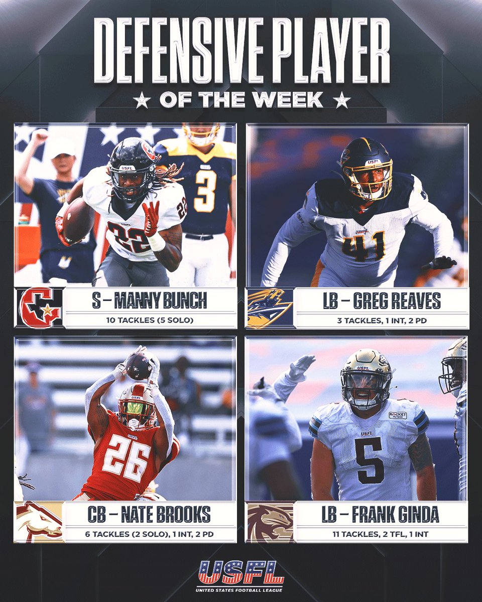 UFLonFOX's tweet photo. Who should be the Defensive Player of the Week? 👊 https://t.co/DMZQNRBks1