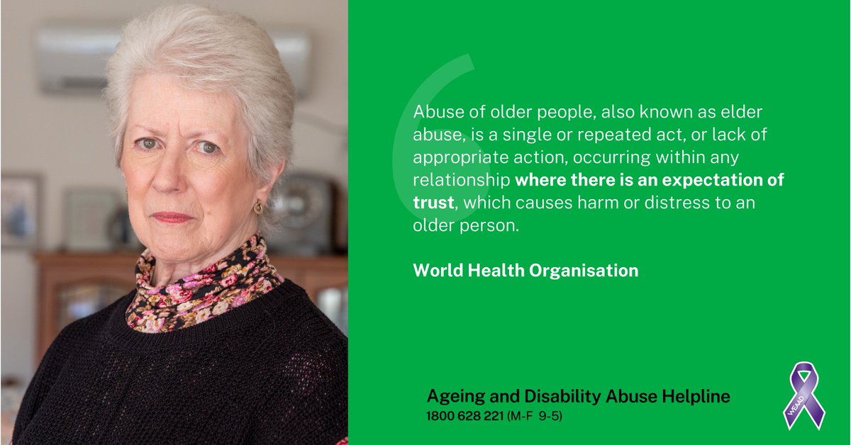 Most reports made to us involve allegations of abuse of an older person.
For information, support or to make a report, call the NSW Ageing and Disability Abuse Helpline. 1800 628 221.
#WEAAD2023
