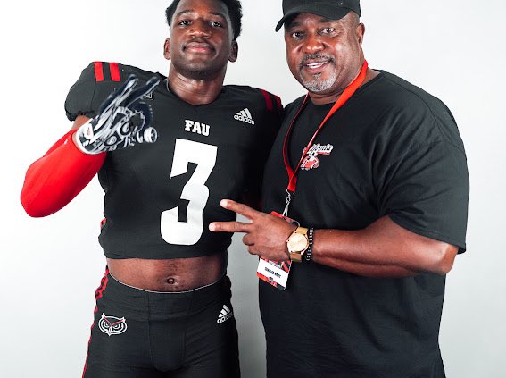 I would like to take this opportunity to thank FAU Head Coach Tom Herman and his awesome supportive coaching staff. It was a wonderful experience and an amazing time this pass weekend. Go Owls 🦉!! <a href="/CoachTomHerman/">Coach Tom Herman</a> <a href="/CoachRoc/">Roc Bellantoni</a> <a href="/CoachDgip/">Coach Gibson</a> <a href="/HarrisNOFLYZONE/">Brandon Harris Sr.</a> @CoachBeerFAU