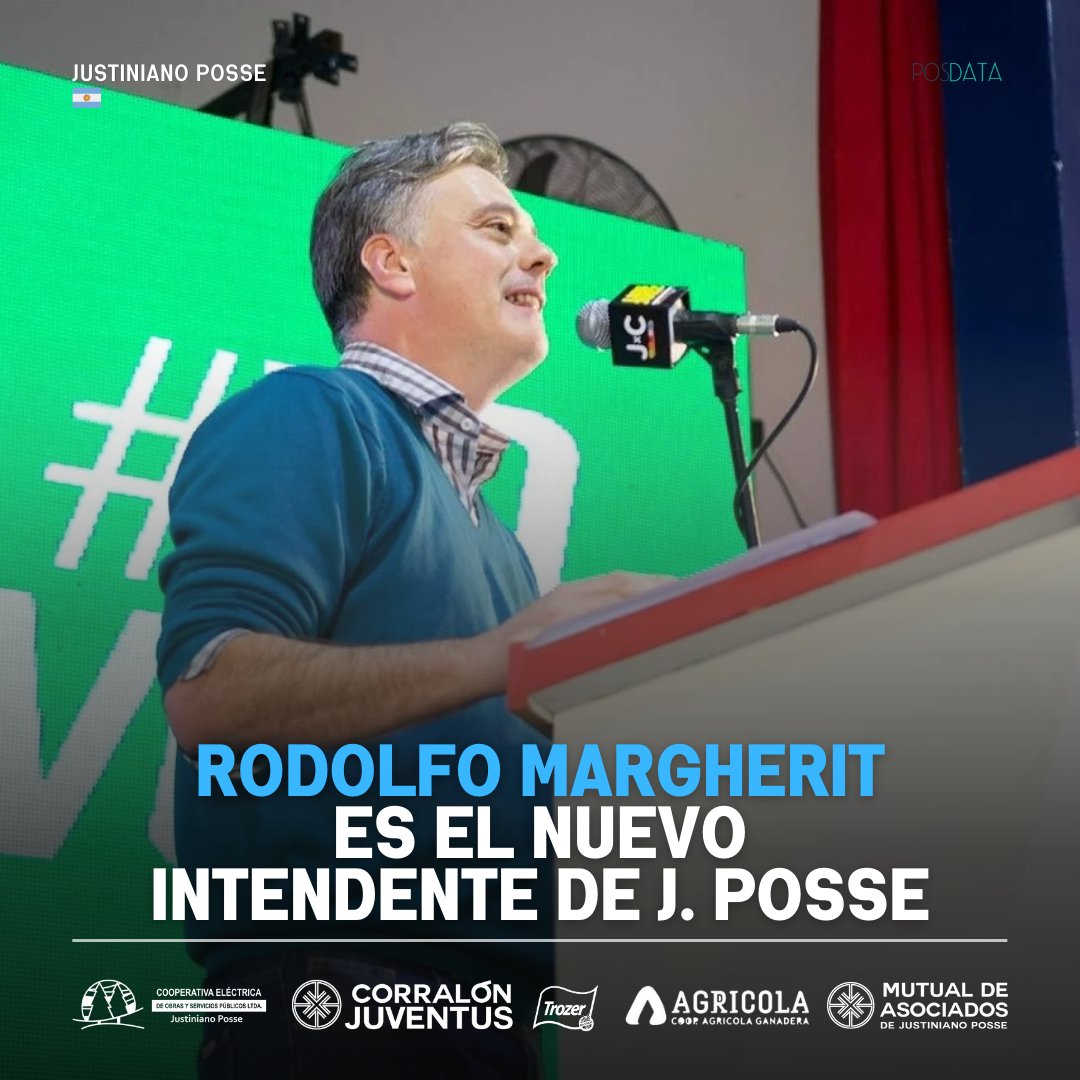 ¡MARGHERIT ES EL NUEVO INTENDENTE!

🗳️ El candidato del oficialismo superó por 845 votos a la lista de Vamos Posse, conducida por Pablo Bottasso.