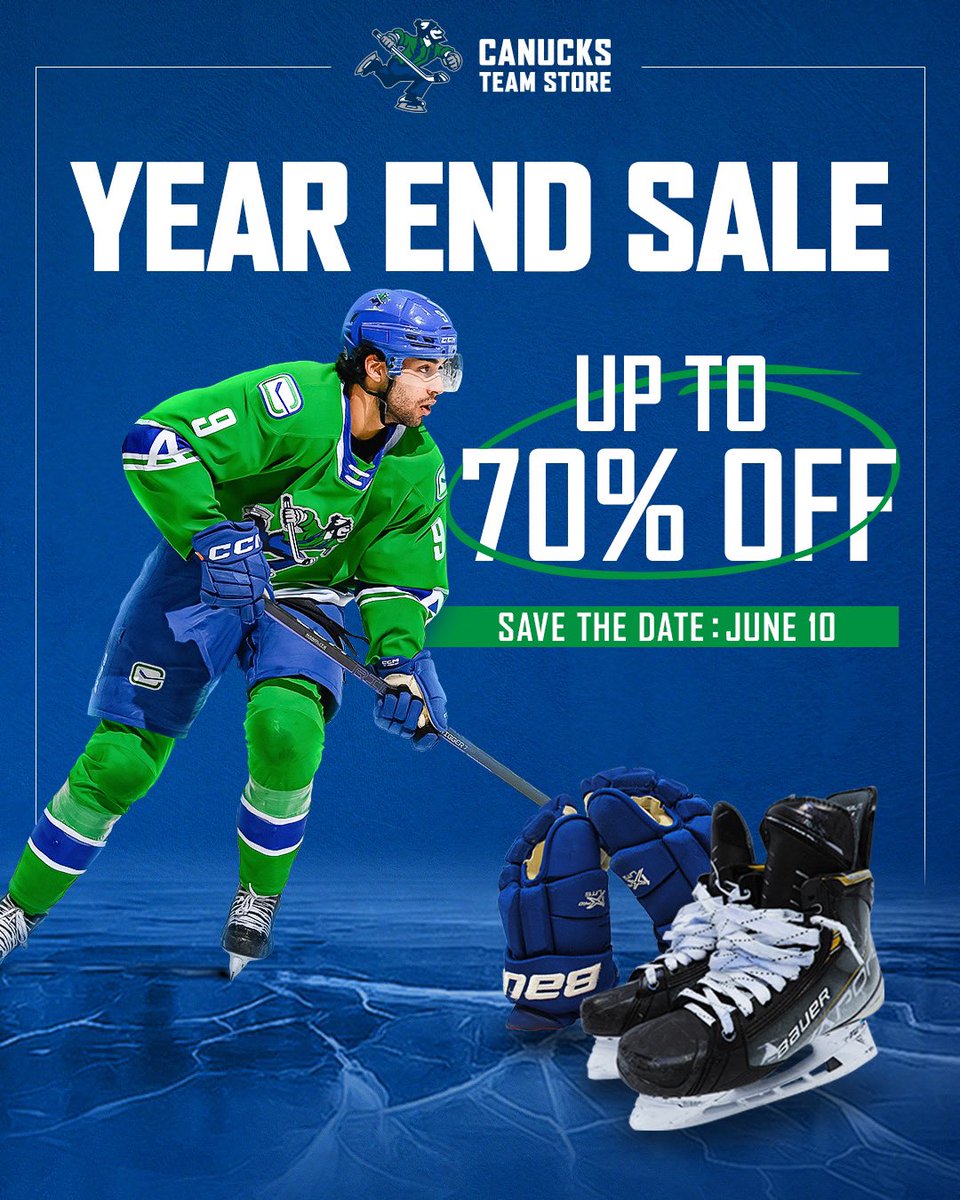 The Year End Sale starts this Saturday, June 10🗓

Get up to 70% off merchandise and equipment from the Team Store.

*some exclusions apply