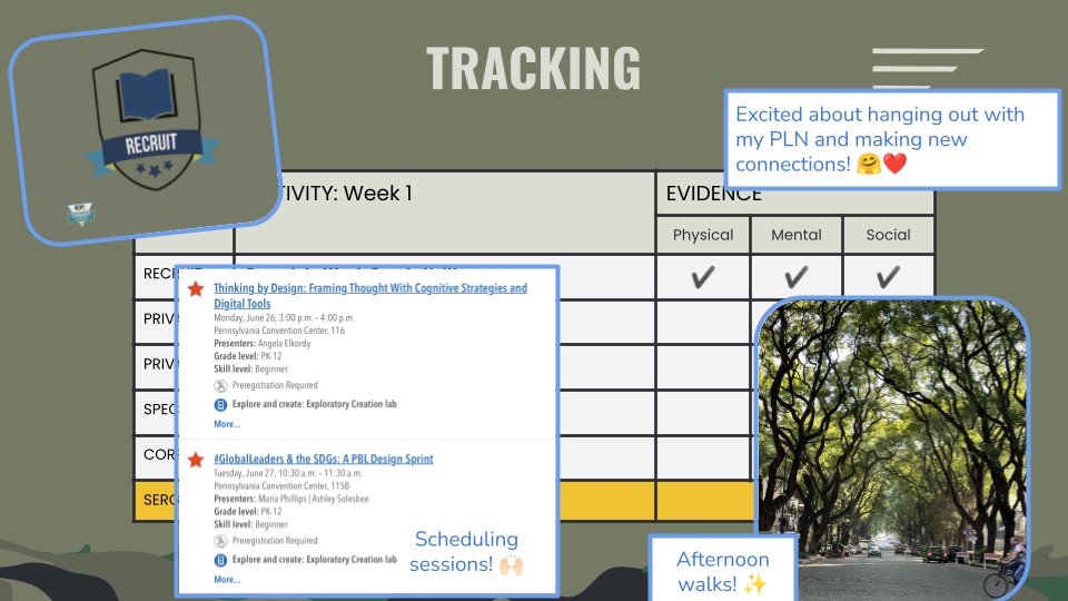 gret's tweet image. #ISTELive Bootcamp: Week 1 ✅
Looking forward to Week 2! 🙌🏻🎉 #ISTEchat