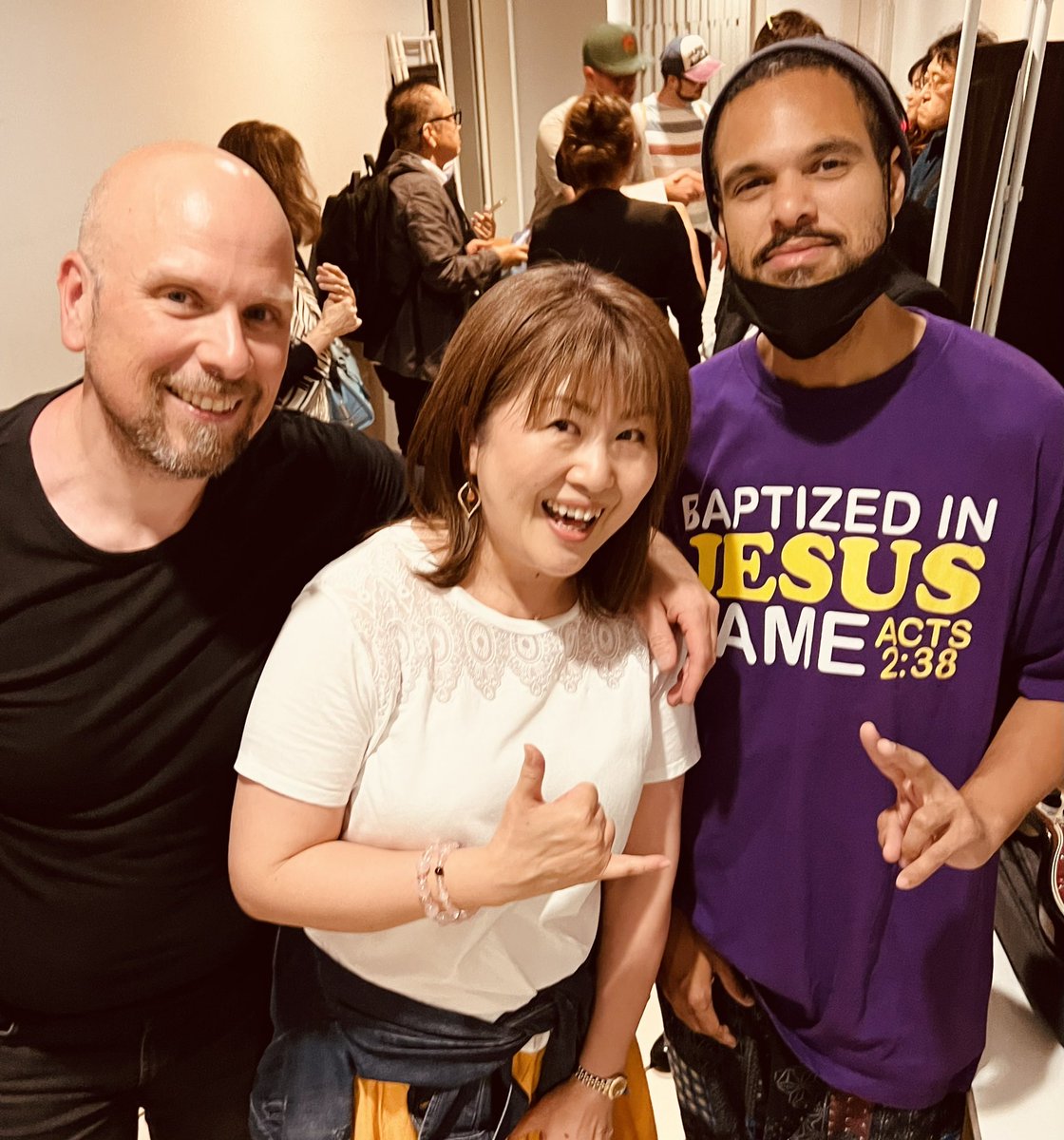 オーレさん御一行、最強ステージでした🥰 会場にて意外な出会いと再会も✨感謝🙏
今回も日帰り東京でしたが、たまには泊まりで行きたい〜💨
LIVEの感想等はまた各番組内にて♪
#OleBørud 
#LarsErikDahle
#今井優子 さん
#BubbyLewis 
#オーレブールード
#洋楽好きな方と繋がりたい