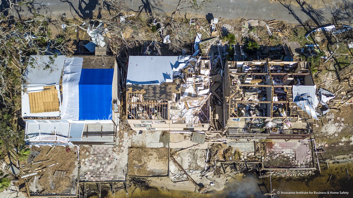 IBHS_org's tweet photo. Don't let your #home end up like the ones in these photos this #hurricane season. Become #hurricaneready before the next storm using IBHS science-backed guidance: https://t.co/lf4XI4EwbF. #hurricaneseason #weatherprep #wxtwitter https://t.co/ssEiiIoJqD