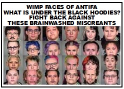 @SheriCarter18 MAGA does not wear masks!
Who wants to bet that under these masked phonies lurk all the wallflowers and Antifa rejects.
The Marshmallow Mafia.