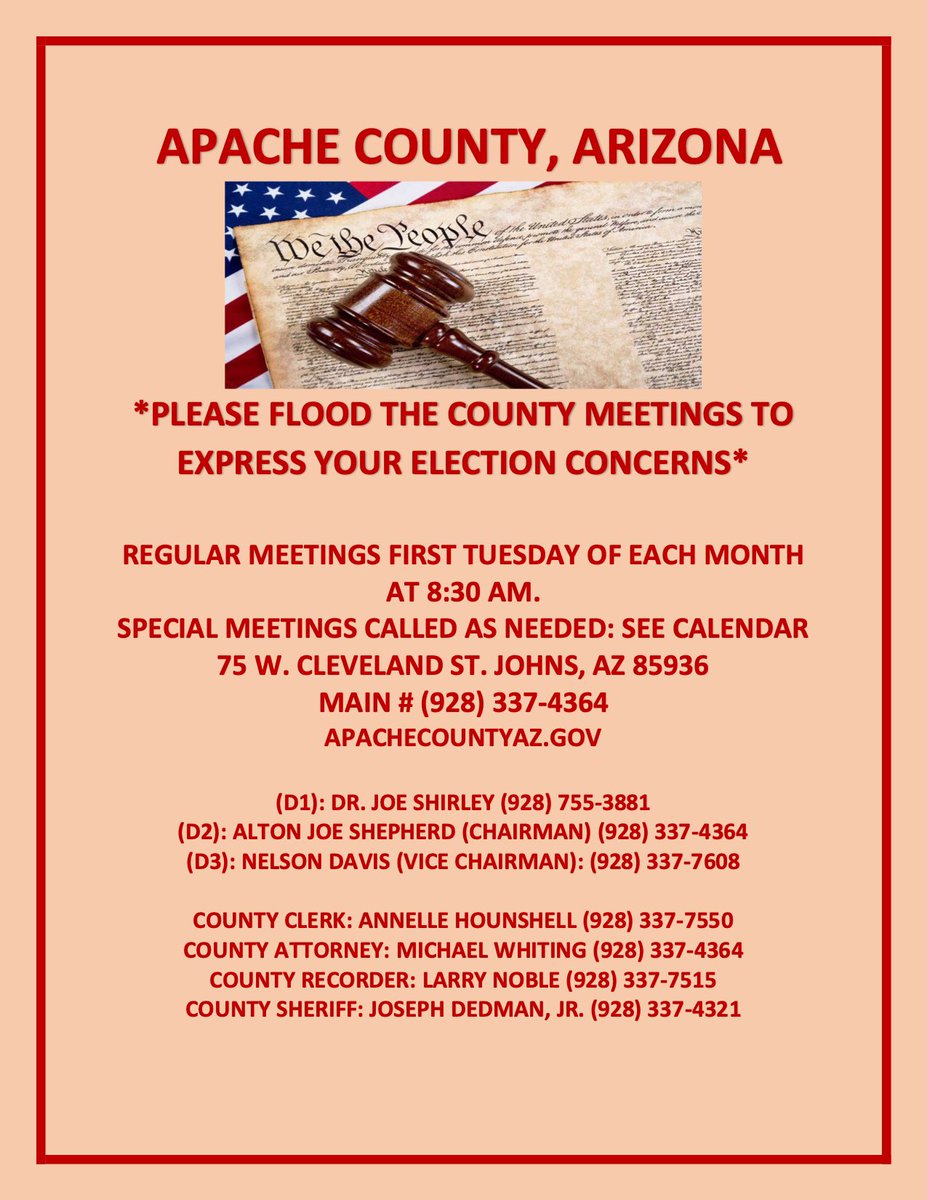 @DC_Draino #Arizona #ArizonaRevote #KariLakeWon #ElectionFraud #SaveArizona #wakeupstandupspeakup #ApacheCounty #CallToAction