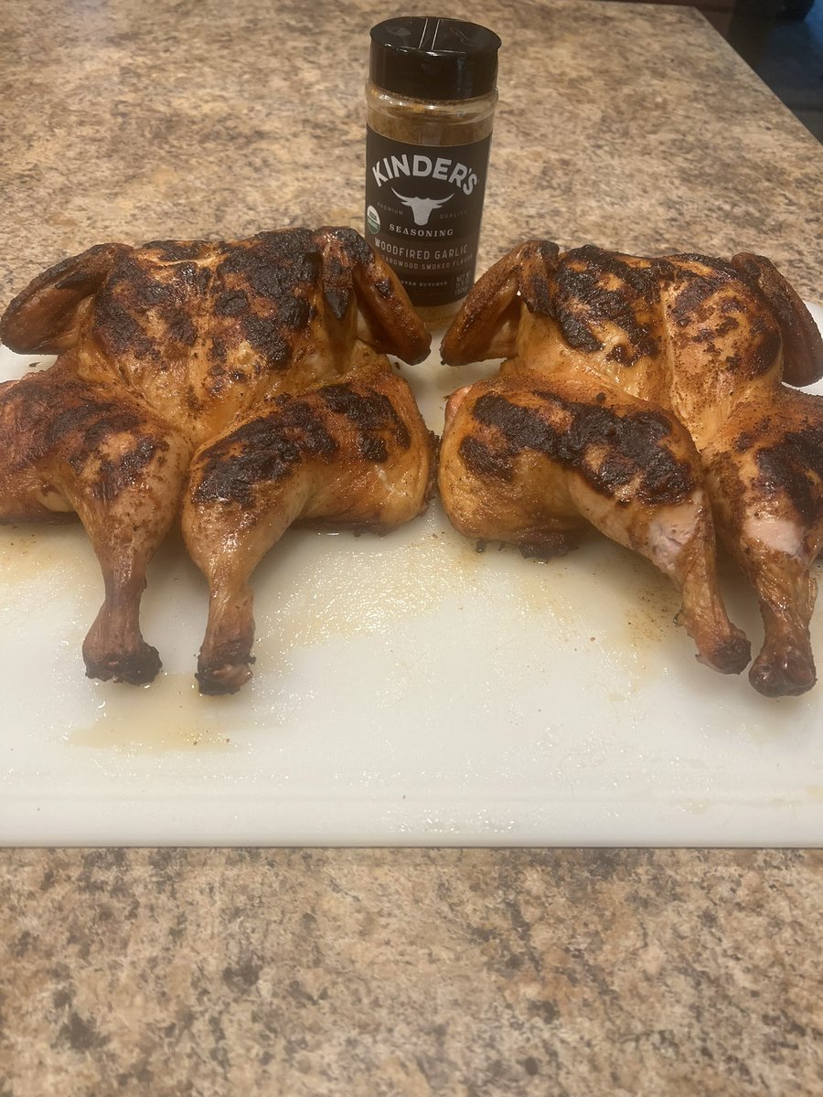 DiaperSide's tweet photo. I got a Pit Boss smoker as an early Father’s Day present. Last week it was ribs. Today my first try at smoked chicken. Hopefully it tastes as good as it looks! https://t.co/x2YExzS24O