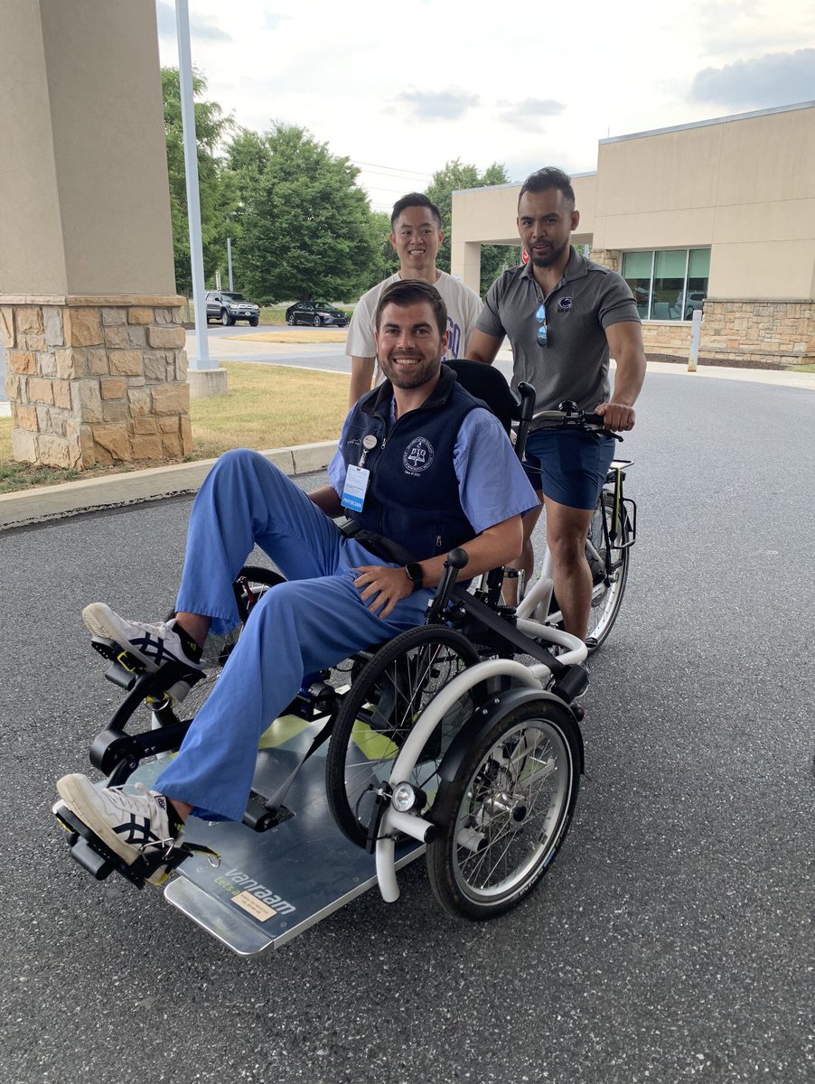 Residents at #PennStatePMR took some test drives this weekend on bikes for all abilities at Adaptive Cycle Day! @PennStHershey #AdaptedSports #AdaptedRecreation #AdaptedCycling