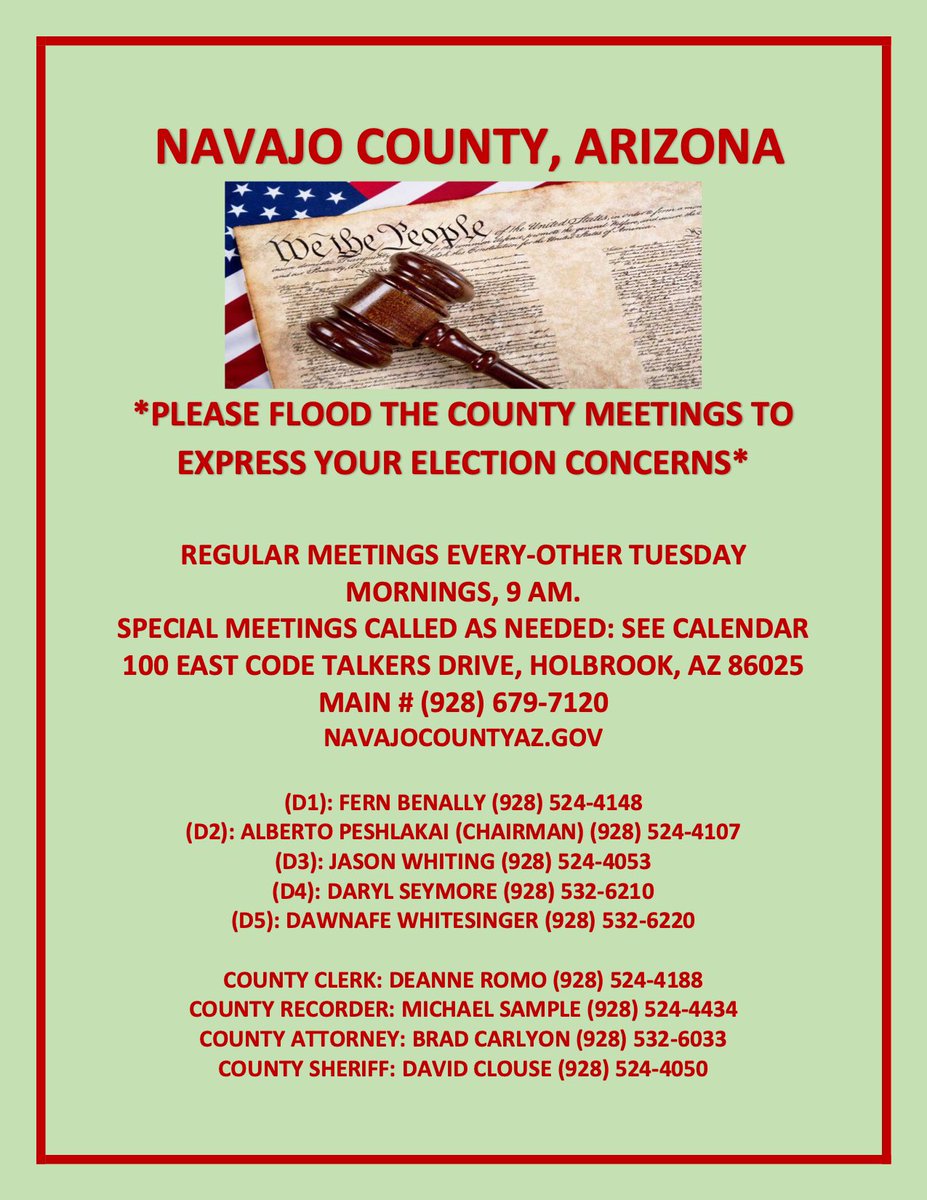 @DC_Draino #Arizona #ArizonaRevote #KariLakeWon #ElectionFraud #SaveArizona #wakeupstandupspeakup #NavajoCounty #CallToAction