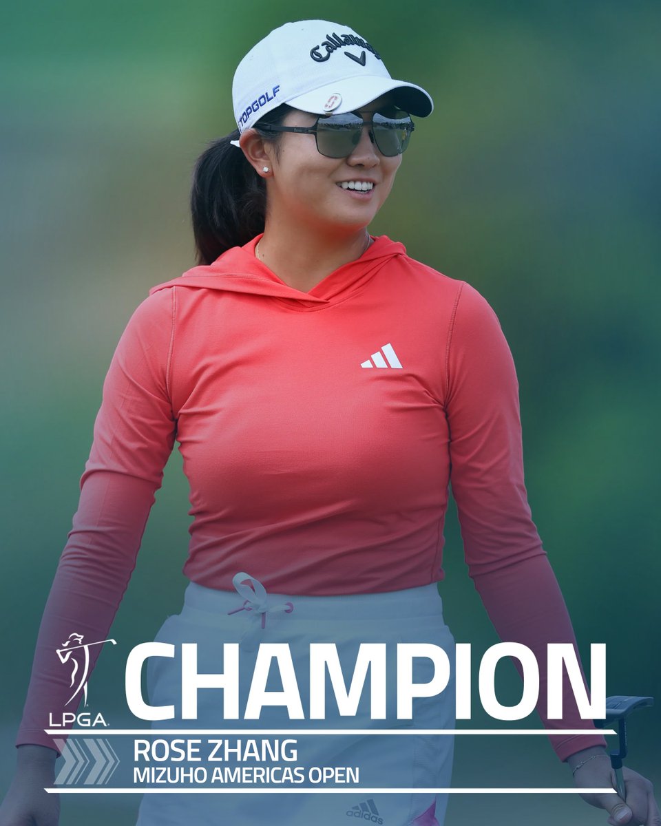 One professional start One professional win Rose Zhang has officially arrived 🌹🏆