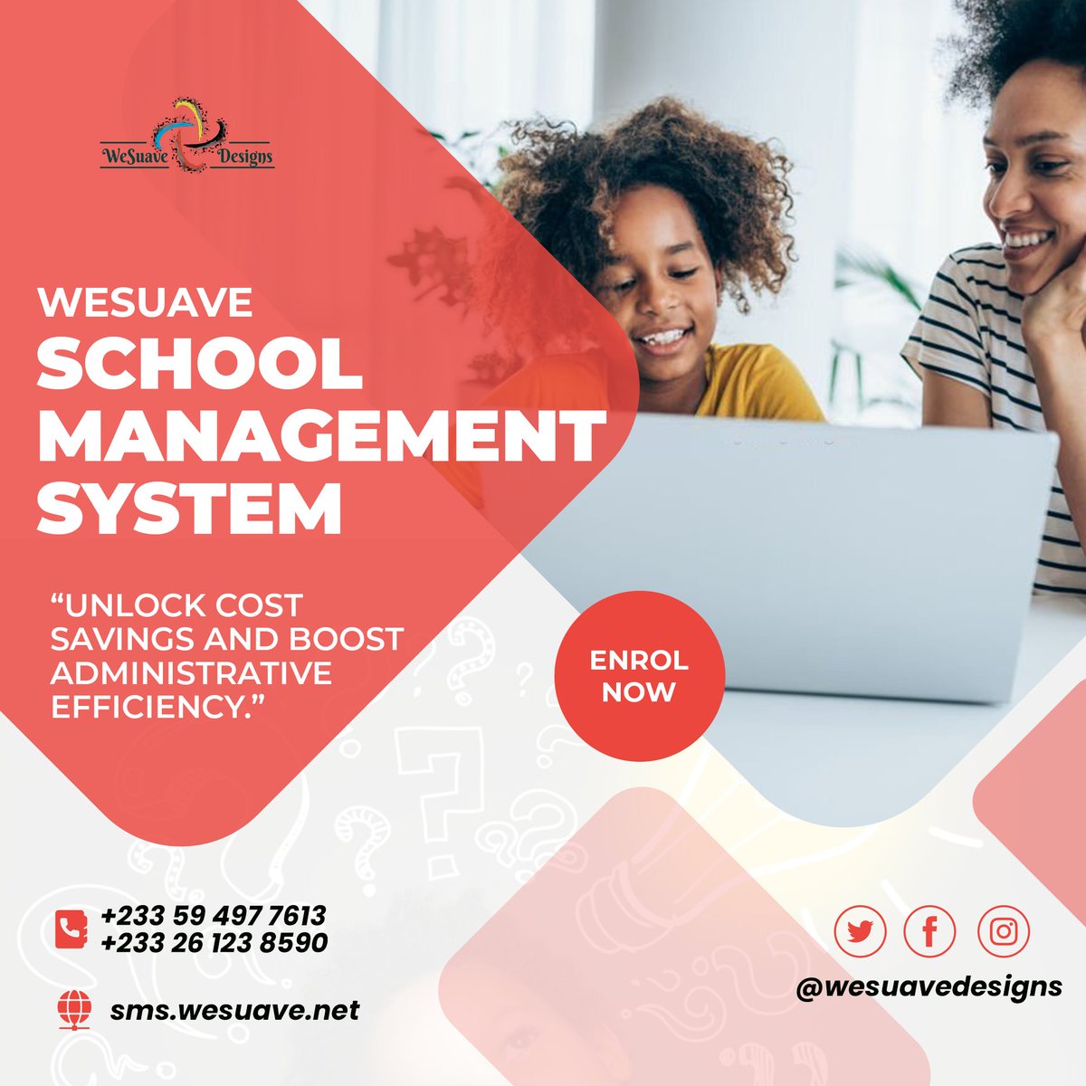 Unlock the Power of WeSuave School Management System ✨ Streamline school operations, enhance communication, and boost productivity with our cutting-edge solution. Sign up today and revolutionize your school management! 📚💻 #SchoolManagementSystem #EfficiencyUnleashed