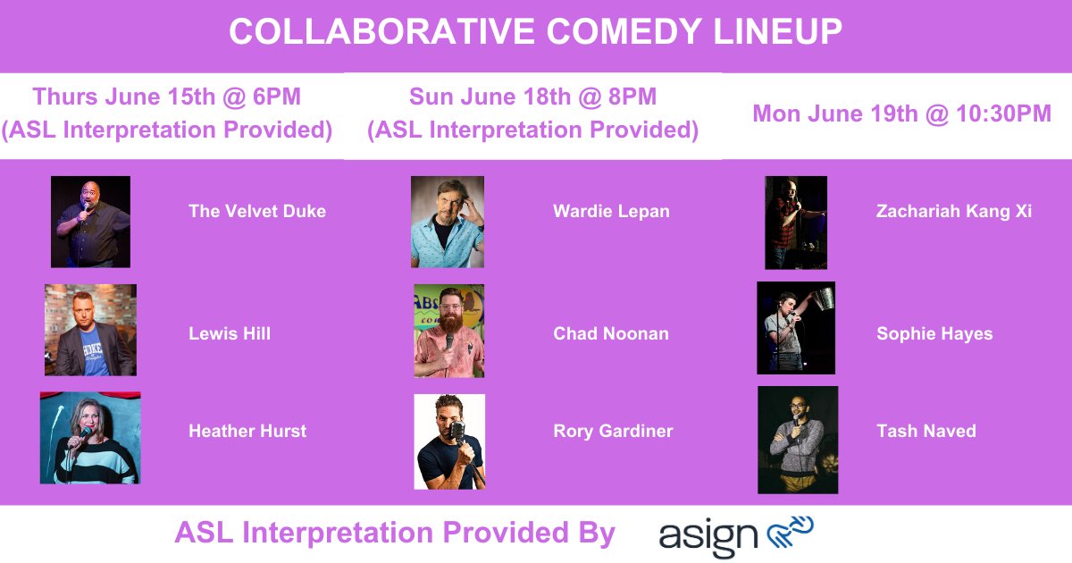 CollabComedy's tweet photo. Excited to share our lineup for #CollaborativeComedy at #ottawafringe2023. You have very likely seen some of thee funny folks on stages throughout Ottawa but we will be introducing you to them over the coming days leading up to the festival. https://t.co/zr0sdHusVF