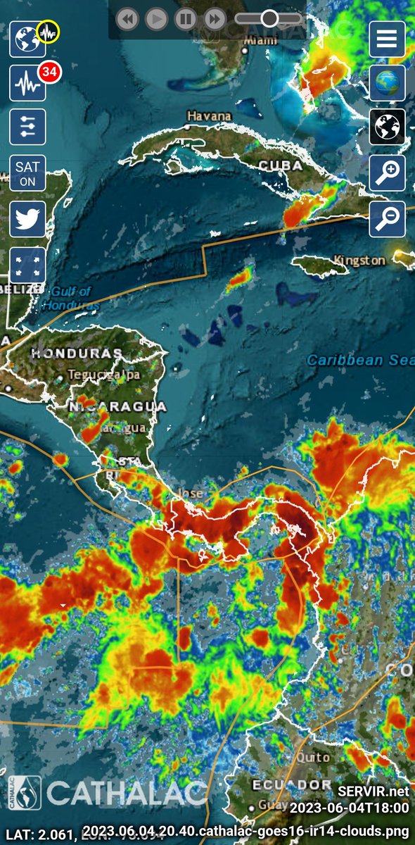 Atención residentes del Corregimiento de Betania y áreas vecinas, un fuerte aguacero, vientos y tormentas sobre la Ciudad de Panamá. Aconsejamos la máxima precaución y en caso de urgencias comunicarse con el 104 o 311. Mantener la calma.