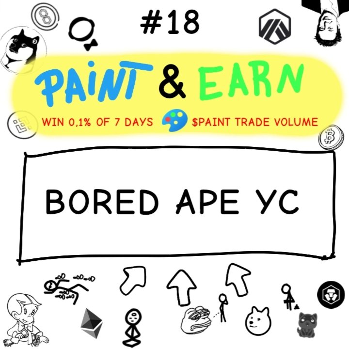 Paint Lovers Token (@paintlovers_art) on Twitter photo UNLOCK YOUR CREATIVITY!
Take part in #PAINTandEARN #18
1️⃣ Share in the comments your <a href="/BoredApeYC/">Bored Ape Yacht Club 🍌</a> art created in #paint & Add hashtag #PaintLovers
2️⃣ Be a 1 000 $PAINT token holder
3️⃣ Retweet
🏆 WINNERS: 5 people with the most likes under their #PAINT & 5 lucky winners UNLOCK YOUR CREATIVITY!
Take part in #PAINTandEARN #18
1️⃣ Share in the comments your <a href="/BoredApeYC/">Bored Ape Yacht Club 🍌</a> art created in #paint & Add hashtag #PaintLovers
2️⃣ Be a 1 000 $PAINT token holder
3️⃣ Retweet
🏆 WINNERS: 5 people with the most likes under their #PAINT & 5 lucky winners