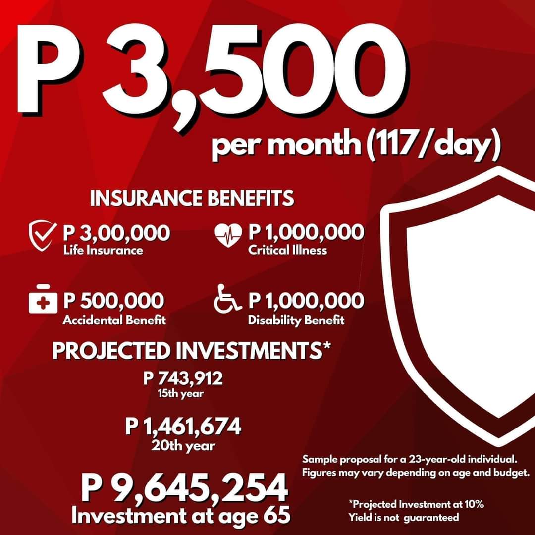 AshGelloNaticss's tweet photo. Introducing one of our Best-Selling Policies:
✅ Receive high protection coverage with affordable premiums
✅ Enjoy flexibility
✅ Pay no surrender charges
✅ Enjoy a loyalty bonus

Message us for a brief presentation and sample computation ✨

#SaveInvestProtect
#BePRUtectedNow https://t.co/RQ1Clvhanp