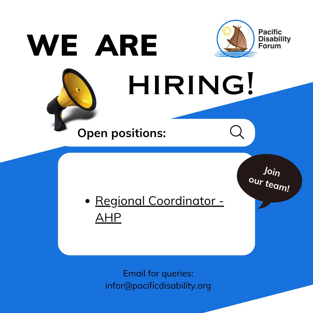 PDFSEC's tweet photo. Exciting opportunity to join our team as a Regional Coordinator - AHP. 

More details: https://t.co/R1lTi76Lwx

#Disabilityinclusion #PDFSec https://t.co/4CpPUjjn4k