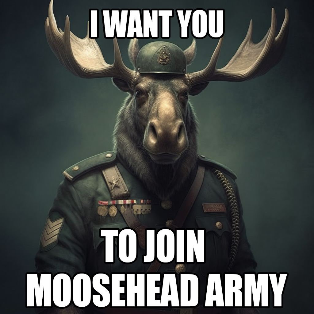 MrMoonMoose1's tweet photo. The $MOOSE is young. 

It’s still quite loose.

Every tweet, every shill. Every moosehead gained gets the #meme dream a little bit closer to the looseness of our mooseness. 

Join the #MOOSEHEADS https://t.co/MKTMOHMDJf