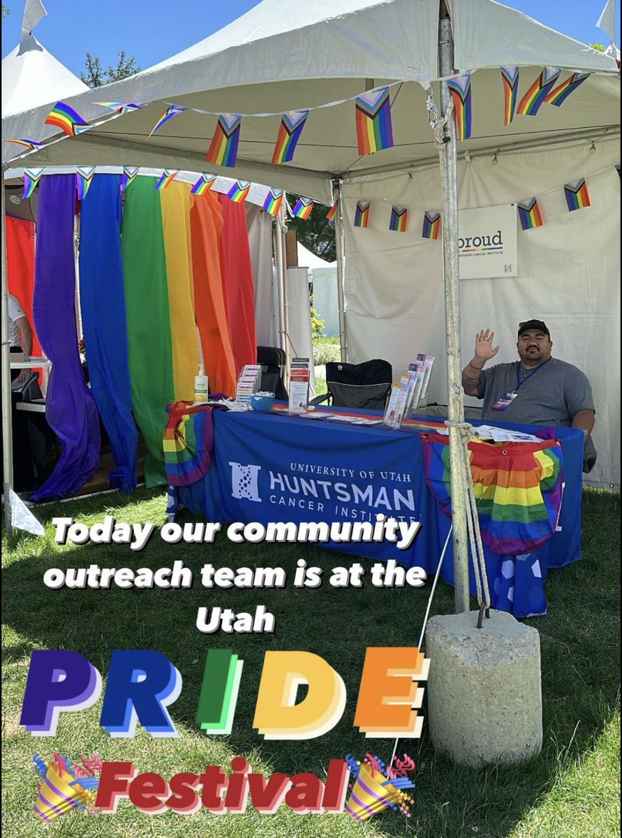 HuntsmanCOE's tweet image. HAPPY #Pride2023 🌈

Our @huntsmancancer team attended the UT pride festival —grateful to show up as our authentic selves, proud &amp;amp; visible.

Our community is stronger when we stand together, lift each other up, &amp;amp; advocate for the rights of ALL  🏳️‍⚧️🏳️‍🌈✨💕 today &amp;amp; everyday!

@UUtah