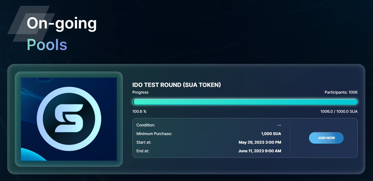 🌊The Test Launchpad Event has been successfully completed. Thank you to everyone who participated. Out of 1000 participants who joined Test IDO carnival, 100 people will be selected and given 5 $SUI and 10 $XUI on June 25th. It is planned to be distributed through the SUI