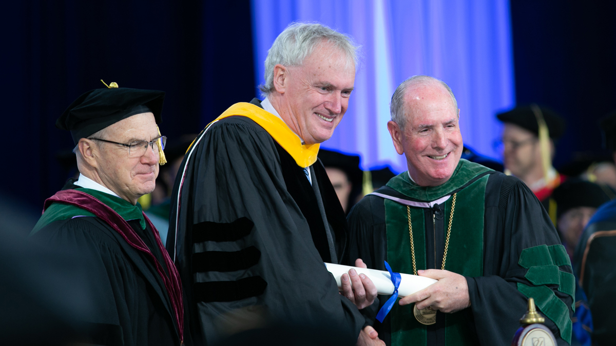 UMass Chan Medical School honorary degree recipient Luke O’Neill, PhD