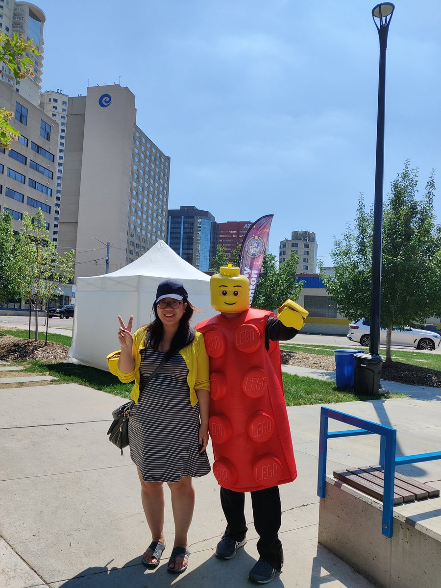 Last day today and caught the Lego person! @edmontondtwn @CityofEdmonton #DTsparks #meetmedowntown