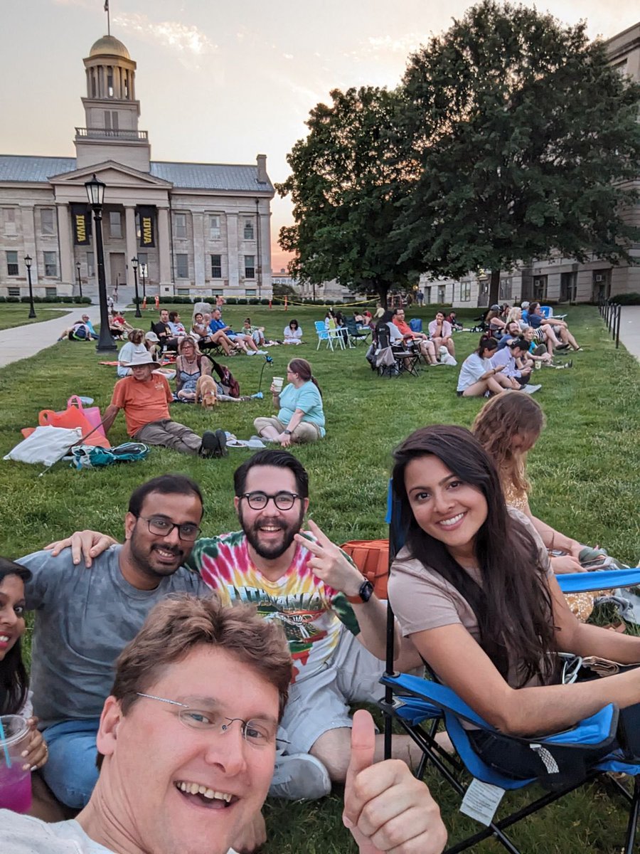 Fellows in the wild enjoying summer nights out in Iowa City! #PedsICU  @UIowaPeds