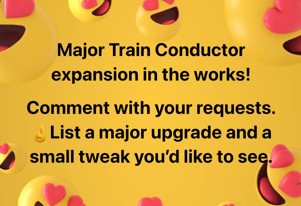 TheVoxelAgents's tweet photo. What upgrades would you like to see in #TrainConductorWorld? https://t.co/SLPyK41oz5