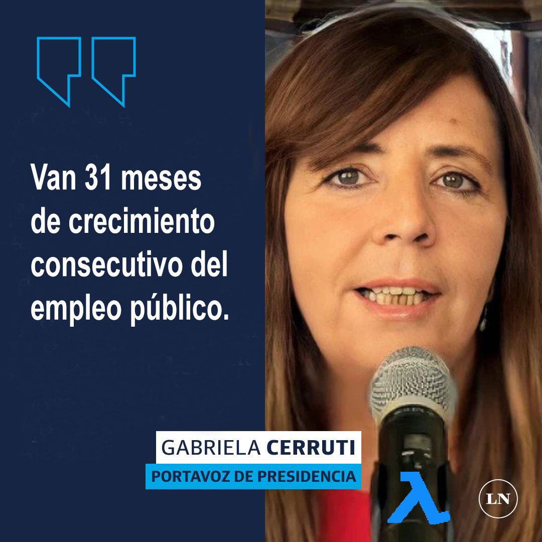 Gabriela Cerruti - 'Van 31 meses de crecimiento consecutivo del empleo público'