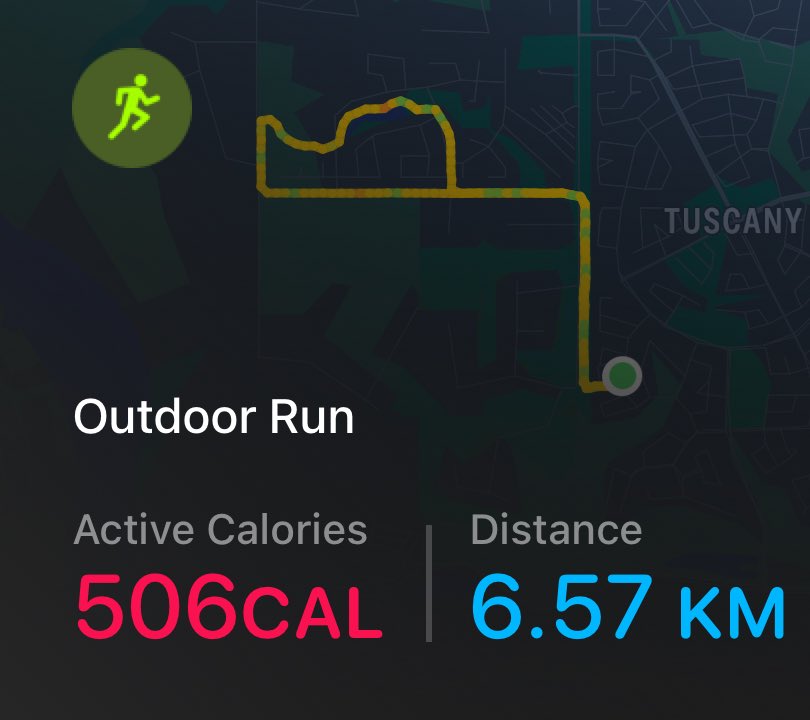 mb_b69's tweet photo. First medium run after last weekend’s marathon.  Still not 💯 😅 https://t.co/A1jKfXmzG8