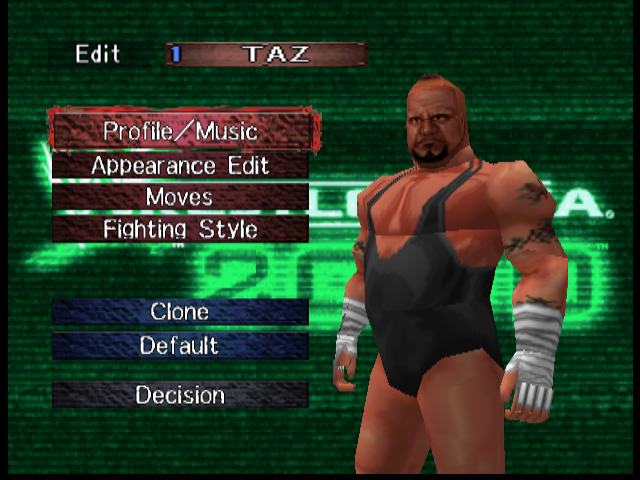 AKIStation64's tweet photo. Taz & Dudleys, modified textures taken from No Mercy
#WM2K #AKI #VPW2 #NoMercy #N64 #ECW https://t.co/PS6Ucbgf8i