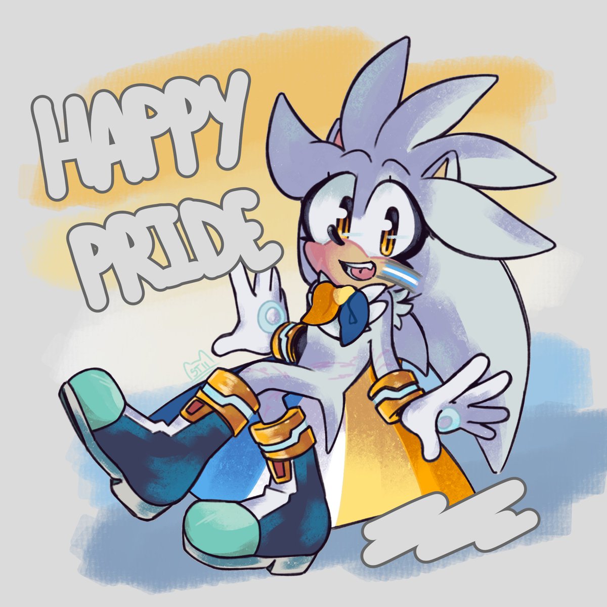 BE WHO YOU AAAARE  FOR YOUR PRIIIIDEE~ 🎶✨ !!

#SilverTheHedgehog #Sonic #PrideMonth2023