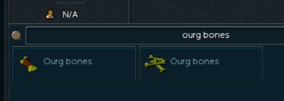 msodac's tweet image. I collected 200 "Ourg bones" from Graardor just to find out I needed "Ourg bones" instead. 😂#Runescape #Necromancy @RuneScape