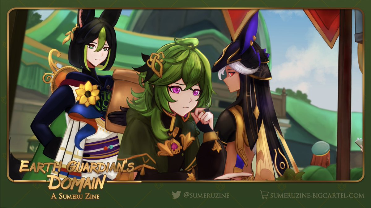 💚Preview of the piece I drew for <a href="/SumeruZine/">Earth Guardian's Domain: A Sumeru Zine</a> 💚

🌱I’m so happy to have the opportunity to work alongside amazing mods, artists, and writers! Thanks for having me!
(⊃｡•́‿•̀｡)⊃

🌱Pre-orders are open until July 23rd!
sumeruzine.bigcartel.com

#GenshinImpact #原神 #sumeru