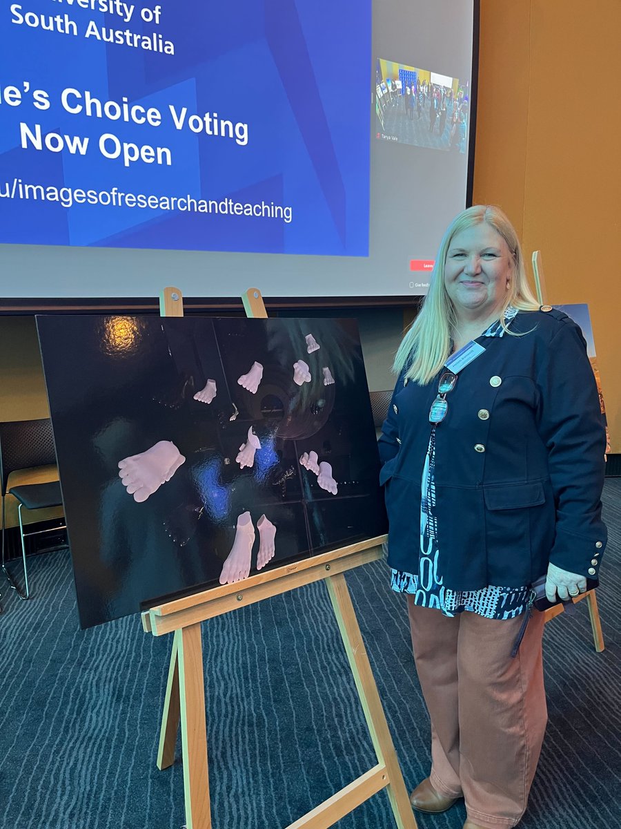 Congratulations to <a href="/HelenBanwell/">Dr Helen Banwell</a> for becoming a finalist in the <a href="/UniversitySA/">UniSA</a> Images of Research &amp; Teaching Competition!

Dr Banwell's submission sheds light on teaching foot ulcer management to podiatry students.

👣  People’s Choice Vote is now open lnkd.in/g6AHijsB 👣