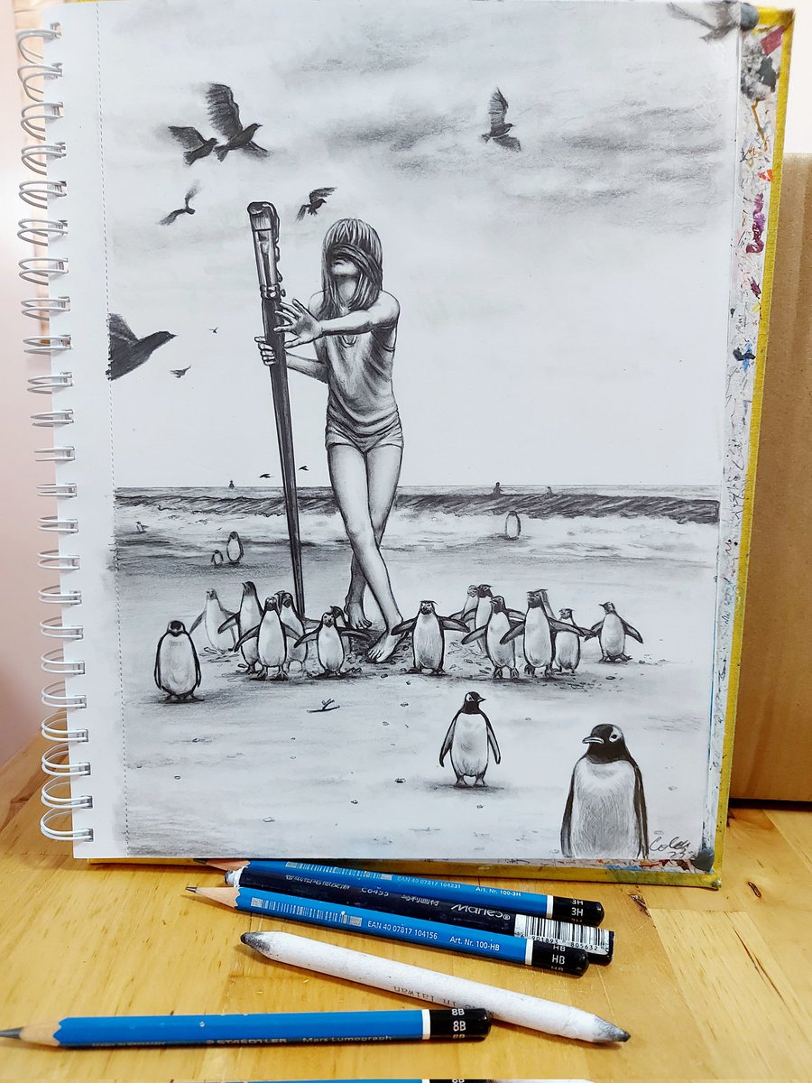 2023.5.29My sketch 
Sung ka yan
March of the Penguins：Genetic Adaptations 2023
#art #drawing 
#twitterart 
#Twitter #sketches 
#sketchbook #illustrationart 
#technicalpen 
#Pencildrawing
#pencil
#technicalpen 
#pencilart
#endangered
#endangeredanimals
#penguins
@sungkayan1112