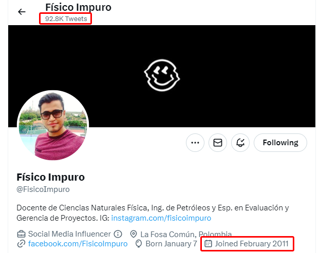 lanoticiabomba's tweet photo. Les tengo el análisis de la otra pecueca bodeguera maloliente que se hace llamar 
@FisicoImpuro el que le gusta el huevo duro.

Este sujeto ha publicado hasta la fecha 92879 tuits para ser exactos. Su cuenta fue abierta en febrero de 2011.

A simple vista uno puede pensar SIGUE>> https://t.co/F9FSOGUD6f