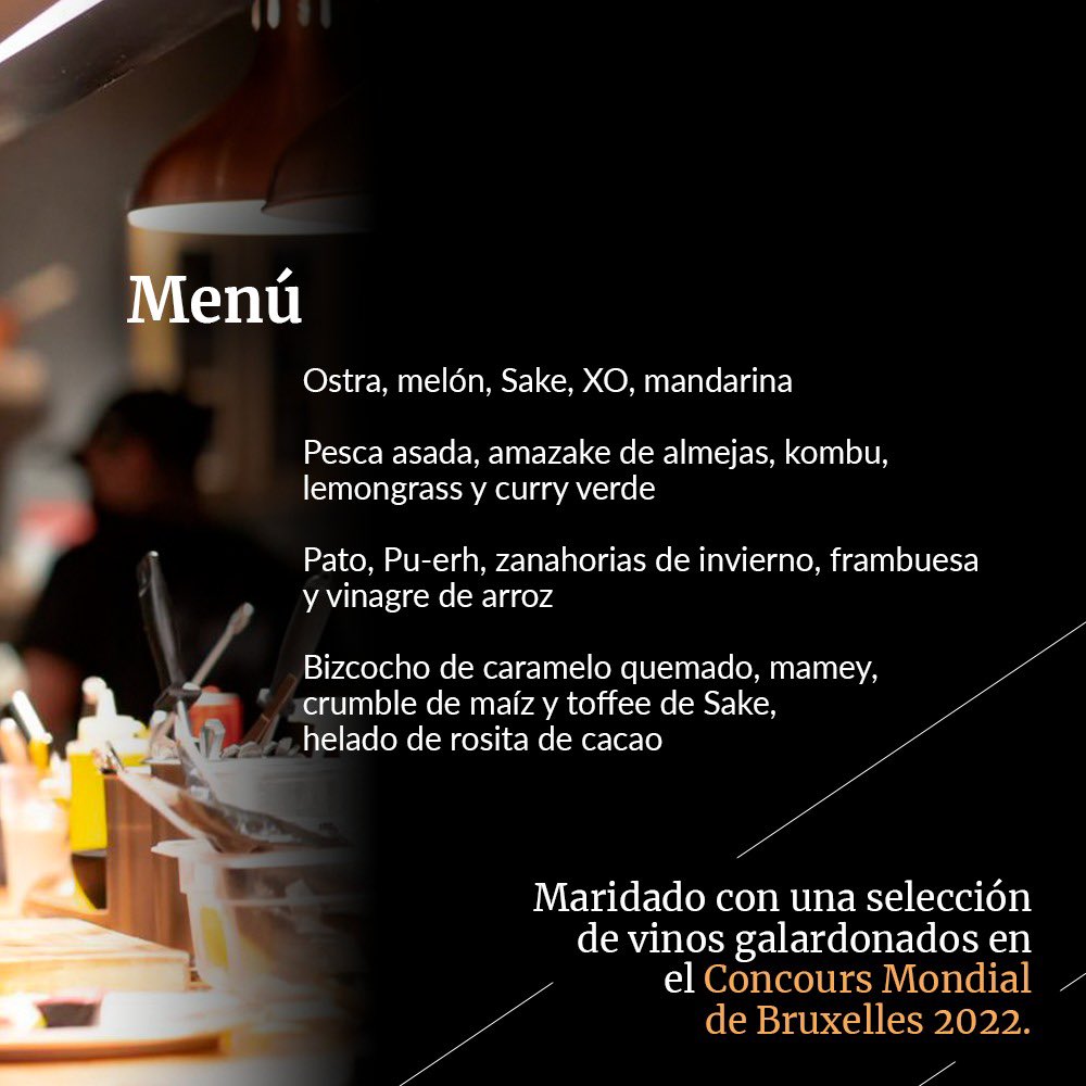 El próximo sábado 10 de junio, acompáñanos a vivir una experiencia de maridaje increíble de la mano del chef Fernando Martínez Zavala, con un menú de 4 tiempos maridado con una selección de vinos y espirituoso nunca antes vista en el Wine Bar. 🤩

¡Reserva ya! 😉

#WineBarbyCMB