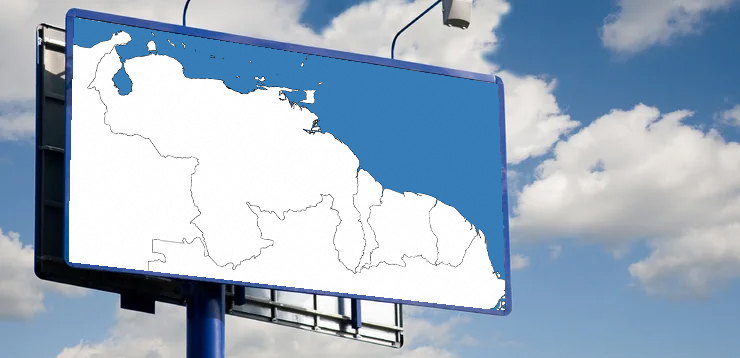 SurinameCentral's tweet photo. The next step should be big banners with our Correct borders. Agree? https://t.co/cxXreP2u4t